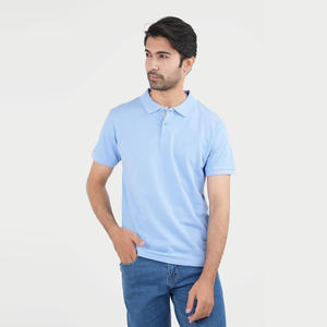 Polo en piqué violet classique pour homme 100% coton respirant et tailles personnalisées pour l'été tissu tricoté à col rond - Product Image 4