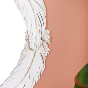 Feather fusion Oval Shape <b>Frame</b> Latest Wall <b>Mirror</b> for Home Decoration New Metal Wall <b>Mirror</b> in Wholesale Price - Product Image 5