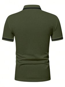 Fácil lavado cosas duraderas Hombres Polo Camiseta transpirable cómodo antiarrugas al aire libre Hombres Polo Camiseta con nuevo diseño - Product Image 2