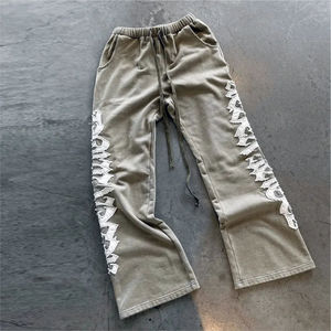 Survêtement pour hommes en coton personnalisé de haute qualité sweats à capuche imprimés avec fermeture éclair Jogger ensemble deux pièces de vêtements pour hommes OEM - Product Image 3