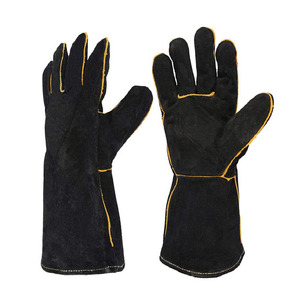 Guantes de Trabajo Personalizados Negros con Costuras Amarillas, Duraderos, para Exteriores, Invierno, Casuales, de Protección, de Secado Rápido - Product Image 1