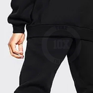 OEM Ensemble de survêtements 2 pièces respirants avec logo imprimé numérique personnalisé et strass pour hommes - Product Image 6
