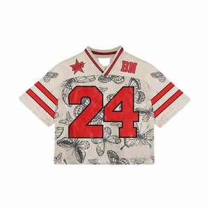 Nouveau maillot de football américain 2025 OEM personnalisé brodé court grande taille respirant toutes saisons cousu vente chaude - Product Image 3
