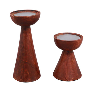 Linterna de vela de madera superventas rectángulo de Color de madera desgastado para exteriores e interiores boda hecha a mano OEM personalizado Magi Time - Product Image 3