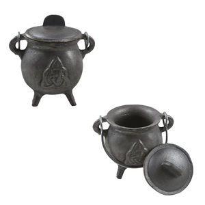 Caldero de Hierro Fundido de Diseño Industrial para Decoración del Hogar y Festiva, con Acabado Pintado, Quemador de Incienso - Product Image 1