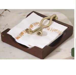 ที่ใส่กระดาษทิชชูแบบโมเดิร์น กล่องใส่กระดาษเช็ดปากไม้ ของตกแต่งโต๊ะและอุปกรณ์เสริม ที่ใส่กระดาษทิชชูไม้ - Product Image 2