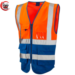 WANXIAO Gilet de sécurité industriel pour la construction et le travail Gilet réfléchissant haute visibilité avec poches - Product Image 2