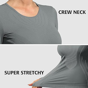 Chemise de compression à manches longues pour femme Prime Craft, haute performance, avec tissu respirant et soutien musculaire - Product Image 4