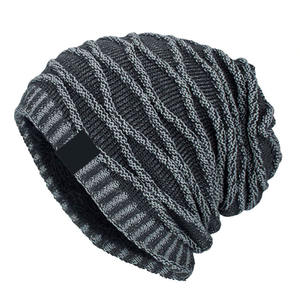 Gorro de punto personalizado, gorros informales de ajuste Regular para invierno, diseño superior, recién llegado, gorro de invierno con etiqueta tejida acrílica 100% - Product Image 3