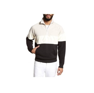 High Quality Coton Premium Plus Size Oversize Men's Clothing Men's Clothing Sweatshirts <b>Burgundy</b> Color Zipper Collar - Product Image 4