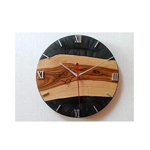 Horloge murale design attrayant en bois de haute qualité forme ronde Design classique décoration de la maison horloge murale - Product Image 4