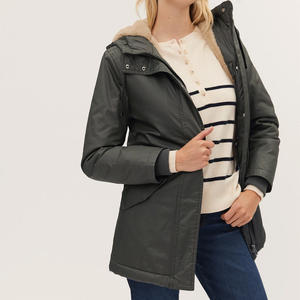 Diseño de llegada mejor transpirable nuevo estilo Parka chaqueta con color personalizado tela forrada de mujer Parka chaqueta cómoda - Product Image 4