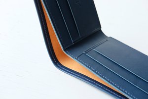 Cartera plegable de piel auténtica con transferencia de calor DIY personalizada para hombre, sublimación blanca, estilo Vintage, cierre abierto, 2017 - Product Image 6