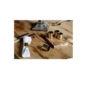 Rond de serviette en laiton élégant et durable Matériau de haute qualité pour les mariages et les occasions spéciales Conception simple pour les clients - Product Image 1