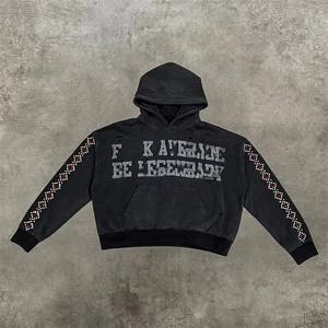 Conjunto Deportivo de 2 Piezas con Estampado Gráfico de Pedrería Personalizado para Hombre, Pantalones Deportivos Acampanados de Color Personalizado, Sudadera con Capucha y Cremallera, Conjunto de Jogger para Hombre - Product Image 6