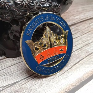 Personalizado estampado de latón suave esmalte de Metal masones Club regalo masónico solapa Pin ronpex - Product Image 2