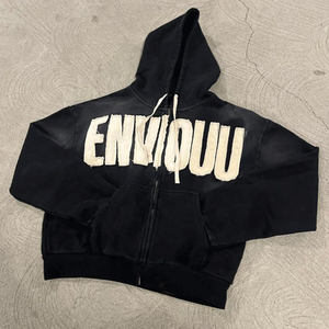 Custom Flared Sweatpants and Hoodie <b>Set</b> 500GSM Oversized <b>Embroidery</b> Stacked Sweatsuit Baggy Fleece Acid Washed Tracksuits - Product Image 5