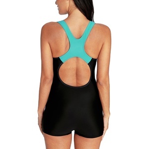 Maillot de bain une pièce fitness pour adultes en gros séchage rapide et respirant avec motifs floraux et solides - Product Image 6