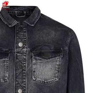 Vestes en jean classiques pour hommes, coupe structurée, vêtements de mode urbaine décontractée pour la collection de style streetwear moderne - Product Image 4