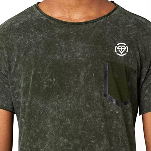 เสื้อยืดผ้าฝ้าย100% โอเวอร์ไซส์สำหรับผู้ชายเสื้อแนวสตรีทแวร์เสื้อโชว์ไหล่แบบหนาพร้อมโลโก้เสื้อยืดไซส์ใหญ่พิเศษ - Product Image 5