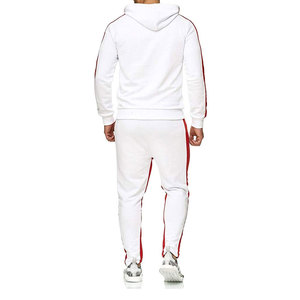OEM personalizado para hombre a prueba de viento Tech Fleece chándal de gran tamaño bloque de color con cremallera completa Sudadera con capucha pantalones conjunto Jogging Suit - Product Image 4