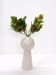 Modern Hot Vantage Hot Selling Unique Color Fancy Simple Table Top Hot <b>Sale</b> Iron Powder Coated Fancy <b>Flower</b> <b>Vase</b> with Home Decor - Product Image 3