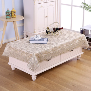 Sang trọng chắp vá thêu vuông polyester không thấm nước dùng một lần tùy chỉnh Khăn trải bàn cho khách sạn nhà tiệc cưới - Product Image 5