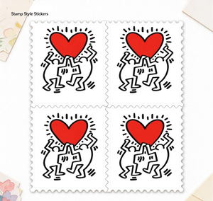 Pegatinas personalizadas de gatos y corazones – Etiquetas decorativas autoadhesivas impermeables para envolver regalos y álbumes de recortes - Product Image 1