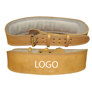 Ceinture d'haltérophilie en cuir à usage intensif pour le bas du dos Support antidérapant respirant Personnalisation complète Matériau de haute qualité - Product Image 1