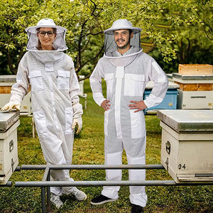 Costume d'abeille ventilé costume d'apiculture protection d'apiculteur costume en denim taureau 3 couches - Product Image 6