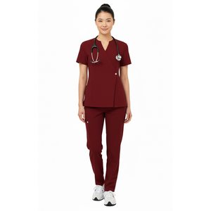 Conjunto médico de alta calidad para mujer, uniforme de Enfermería de tela elástica suave, hospitales y clínicas y pantalones para Top, conjuntos de uniformes - Product Image 1