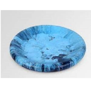 Fabricant de bols en résine - Bol de service en résine polie pour la décoration de table à domicile et à l'hôtel, forme ronde, bol à nourriture et à salade - Product Image 3