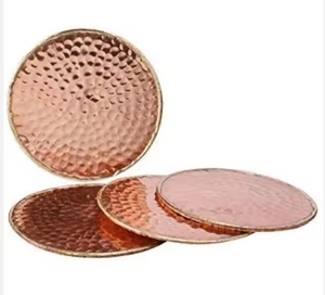 Posavasos artesanales de Metal dorado más vendidos, nueva decoración de mesa redonda para tazas de té, alfombrillas y almohadillas de bajo precio - Product Image 2