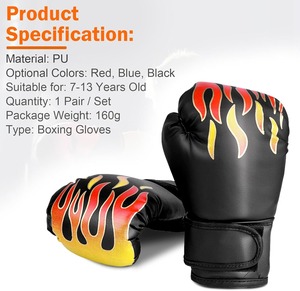 Gants de boxe en cuir véritable sur mesure extensibles nouveaux gants d'entraînement pour coups de pied et coups de poing pour arts martiaux - Product Image 3