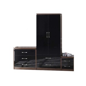 Hot Selling Hotel Bulk Buy Concerto 3 Pieces Trio High Gloss Modern Bedroom Storage Living Room <b>Cabinets</b> - Product Image 1