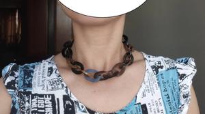 Collar de Lujo Hecho a Mano con Cuerno de Búfalo, Joyería Natural y Sostenible para Mujer, Alta Calidad - Product Image 3