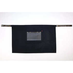 Delantal corto de lona negra estilo vaquero, diseño Gretel - Product Image 2