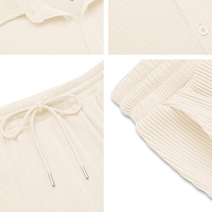 Survêtements tricotés pour hommes 2 pièces tenues athlétiques décontractées survêtements pour hommes ensemble respirant ensembles de jogger - Product Image 5