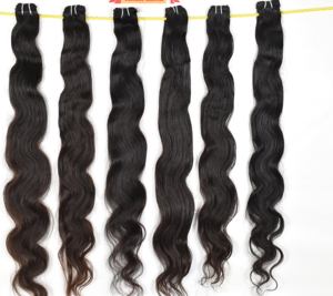 ผมต่อจากคนผมมนุษย์แท้แบบ100% อินเดียยาว8นิ้วมัดหนังกำพร้าไม่มีสารเคมี - Product Image 1