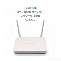 Routeur Modem ONU ONT F670L d'occasion, Original GPON 4GE+1USB+1TEL+WIFI2.4G/5G Double Bande, Terminal Réseau Optique, Modem Fibre Optique