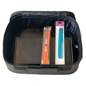 Estuche de cuero para viaje, herramientas y accesorios de salón, tijeras de peluquería, peines, estuche de sujeción, logotipo personalizado - Product Image 5