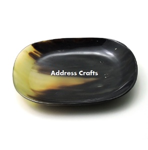 Cuencos para servir ensalada y fruta de cuerno de búfalo de la mejor calidad de estilo occidental, cuenco de cuerno ecológico de la India por Artesanías de dirección - Product Image 1