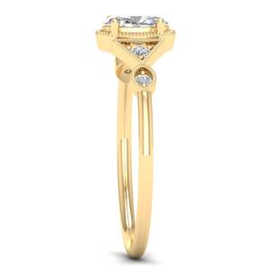 Bague solitaire en or massif 14 carats avec diamant de laboratoire CVD HPHT certifié IGI, cadeau de fiançailles, bijoux fins pour femmes, vente chaude REYES - Product Image 3