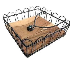 Boîte en bois faite à la main de couleur mate pour ranger les mouchoirs, boîte en bois pour ranger les mouchoirs, boîte à mouchoirs, porte-serviettes - Product Image 1