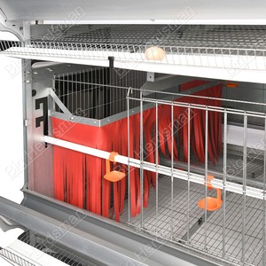 Gabbia per Allevamento Polli con Capacità di 90 Galline <span class=keywords><strong>e</strong></span> 10 Galli per Allevamenti Intensivi di Pollame da Riproduzione - Product Image 4