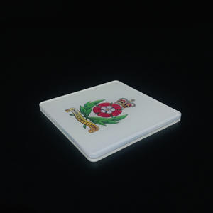 Présentation de la nouvelle collection de dessous-de-verre en mélamine acrylique durable 2025, personnalisables, imprimés, élégants et écologiques - Product Image 6