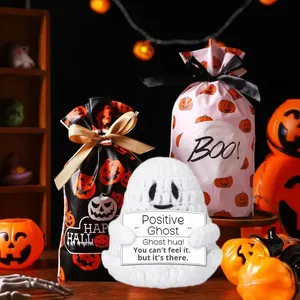 Muñecos de Ganchillo Fantasma Positivos en Oferta - Muñecos de Animales Creativos para Decoración y Regalos de Halloween - Product Image 5