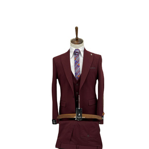 Costumes pour hommes personnalisés de haute qualité revers châle simple boutonnage coupe régulière Blazers Turquie - Product Image 5