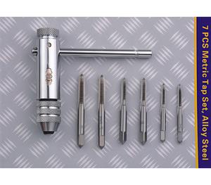 مجموعة أدوات لولبة وتشكيل ميكانيكية عالية الدقة من الفولاذ السريع القطع (HSS) بجودة تجارية متينة لصيانة المعدات - Product Image 1