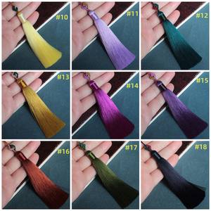 Haute qualité Polyester 8cm gland lettrage bricolage signet gland pendentif droit coloré suspendu gland top qualité ronpex - Product Image 2